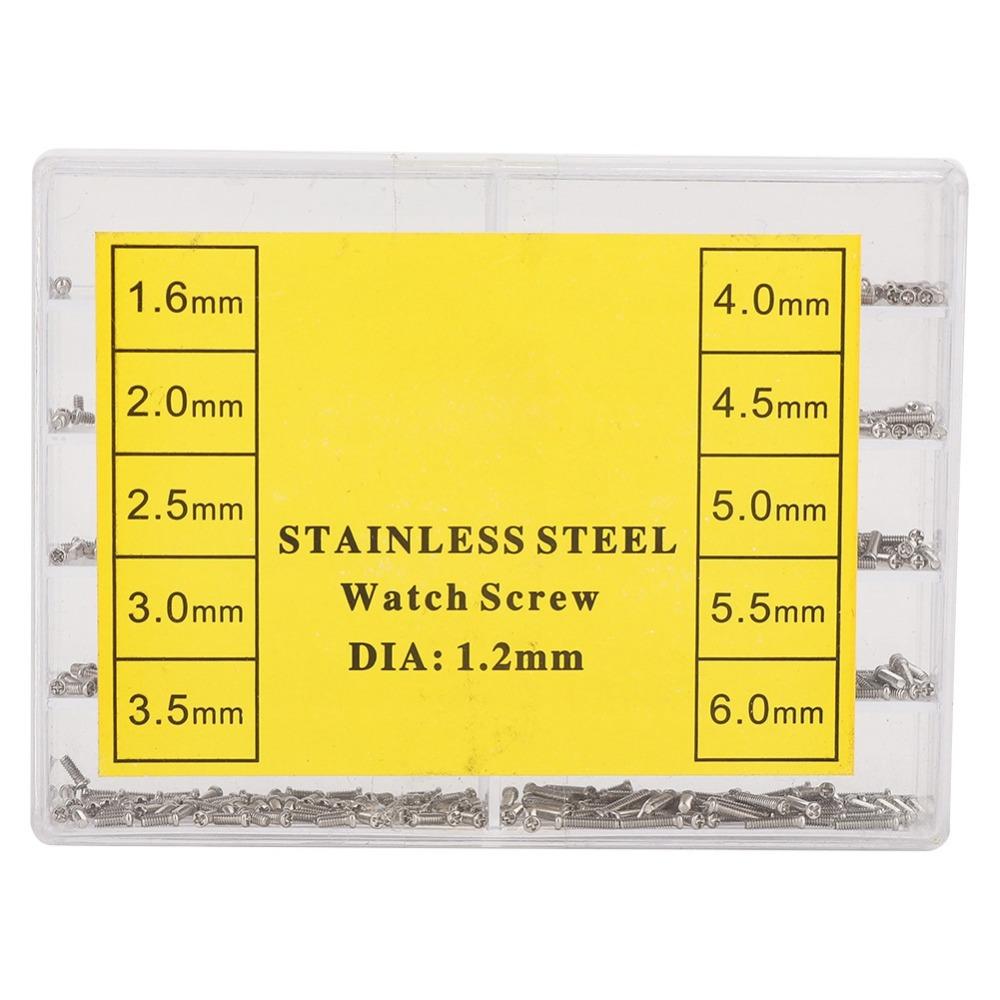 Cross Head Watch Screw 1.6-6.0mm Size Watch Back Screw Stainless Steel Screw Eyeglass Repair