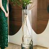 Tall Glass Cylindrical Floor Vase - Living Room Ornament, Extra Large, Heights: 40cm, 50cm, 60cm, 80cm
