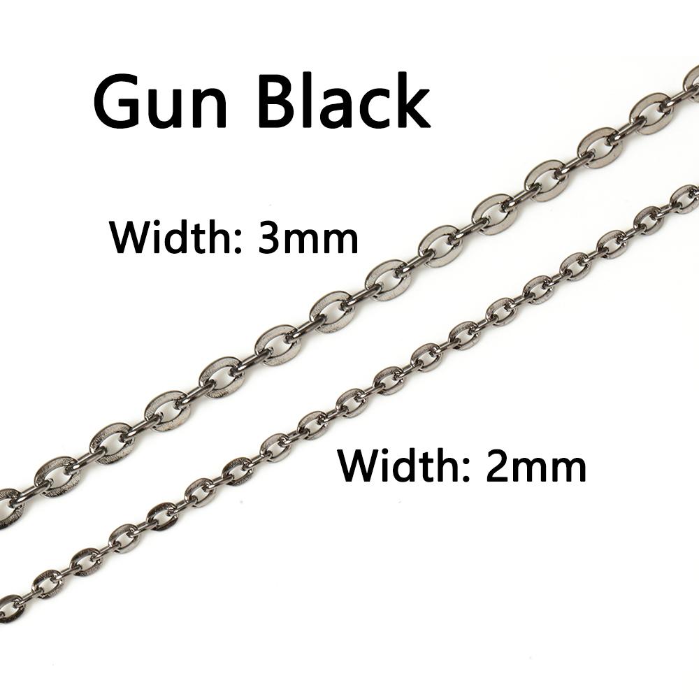 5Meters Metal Link Chains Multi Color Bulk Necklace Bracelet Chain Accessory for DIY Jewelry Making Findings Supplies Wholesale