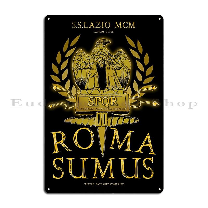 Spqr Roma Непобедимая Империя Металлическая Вывеска ЖивописьДизайны Кинотеатр Настенный Декор Настенное Покрытие Spqr Roma Жестяная Вывеска Постер
