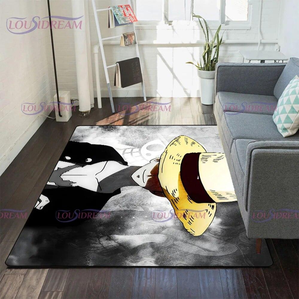 Японский ковер в стиле поп-аниме для гостиной, мягкие напольные коврики с героями мультфильмов, ковер для ванной, домашний декор для спальни, подарок для фанатов