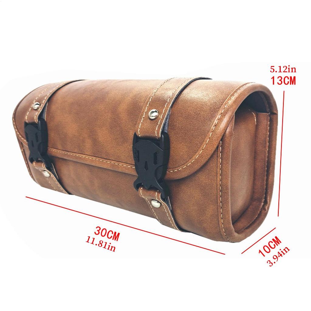 Мотоциклетные седельные сумки Мотоциклетная сумка для инструментов Сумка на заднее сиденье Кожаный органайзер для хранения Сумка для снаряжения Для мужчин и женщин Мотоциклетный багаж