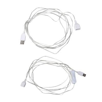 3.0M 9.84ft USB Удлинительный кабель USB Папа к Маме Соединительный шнур для 5V2A Подсветки Вентилятор Зарядка