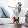 Фигурка попугая, садовая статуя, праздничный подарок, реалистичные поделки, скульптура животного, украшение для рабочего стола для
