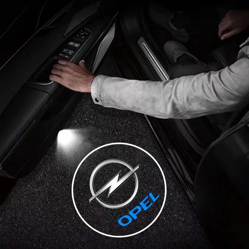 Светодиодная HD-лампа-проектор логотипа приветствия на дверь автомобиля Для Opel Astra j Insignia Astra g Corsa Zafira b Mokka Vivaro