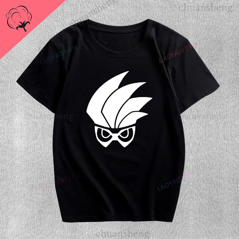 Masked Rider Kaunisex Rider Anime Shirt Unisex Unisex Cotton Crewneck Casual Streetwear Cartoon Otaku T Shirt