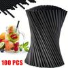 100-500PCS Black/Colorful Drink Straws Beverage Plastic Straw Wedding Party Cocktail Straw for Bar Home Kitchen Wholesale Straws