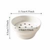 Ceramic Dipping Sauce Bowl Creative Double-layer Filter Soup Bowl Hot Pot Drip Oil Bowl  Home