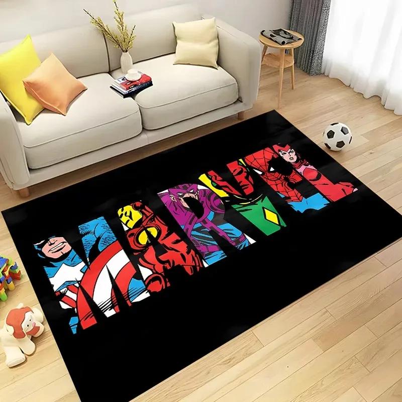 Disney Marvel-Avengers Superhero Area Rug for Home Living Room Bedroom Sofa Doormat Kitchen Decor Non-slip Floor Mat