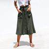 Women Loose Pocket Skirt Spring and Summer Skirt In Stock Casual All-match