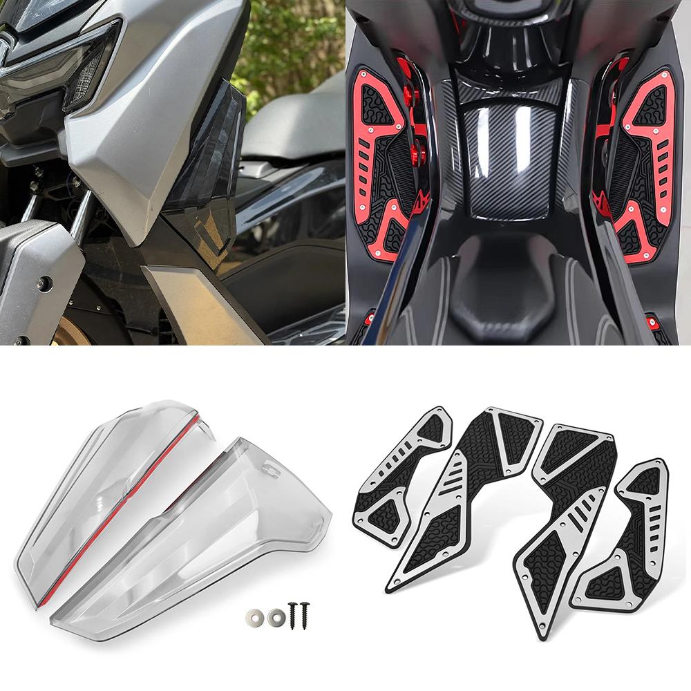 Для NMAX125 155 V3 2025 2026 NMAX 155 Мотоцикла Правая Левая Сторона Обтекателя Боковая Крышка Крыло Дефлектор Защита Ног Ветровое Стекло Экран