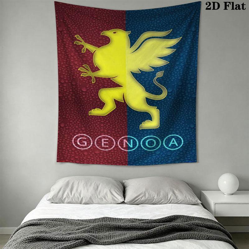 Genoa CFC poster Wall Hanging Printed Fabric Blanket Decorative Tapestries for Bedroom Living Room Home Decor