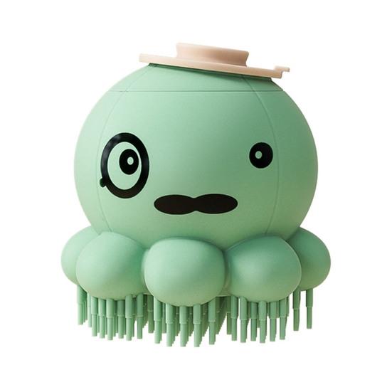 Щетка для ухода за собаками, дизайн «Осьминог», щетка для купания домашних животных, силиконовая щетка для душа для собак, успокаивающая массажная расческа для собак и кошек с длинной или короткой шерстью