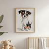 Śliczny Jack Russell Terrier - Plakat Dla Dzieci Śliczny Jack Russell Terrier - Plakat Dla Dzieci, 50X70 Cm, Bez Ramy, Papier Matowy 230 Gsm
