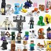 Compatible Lego My World Minifigures: Skeleton, Pig, Chicken, Redstone Golem, Zombie, Creeper Building Blocks Set