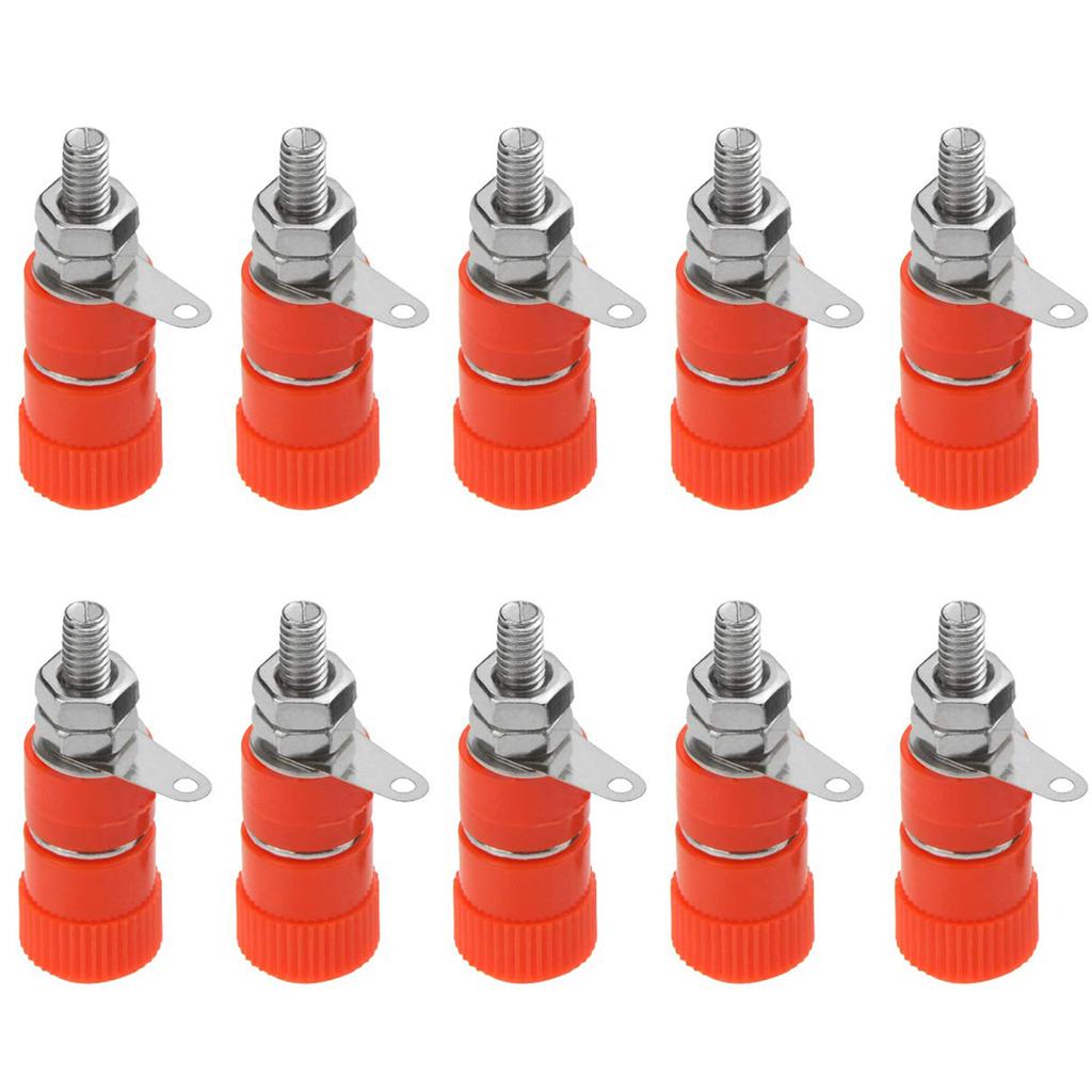 10 PCS Binding Posts Terminals 4mm Banana Plug Socket 4mm Terminal Connector for Amplifier Arduino
