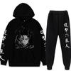 Plus Size Attacking Giant Hoodies Pants Sets Anime Suit Sweatshirt Streetwear Men Pullover Suit Tracksuit Sportwear Spring Autumn