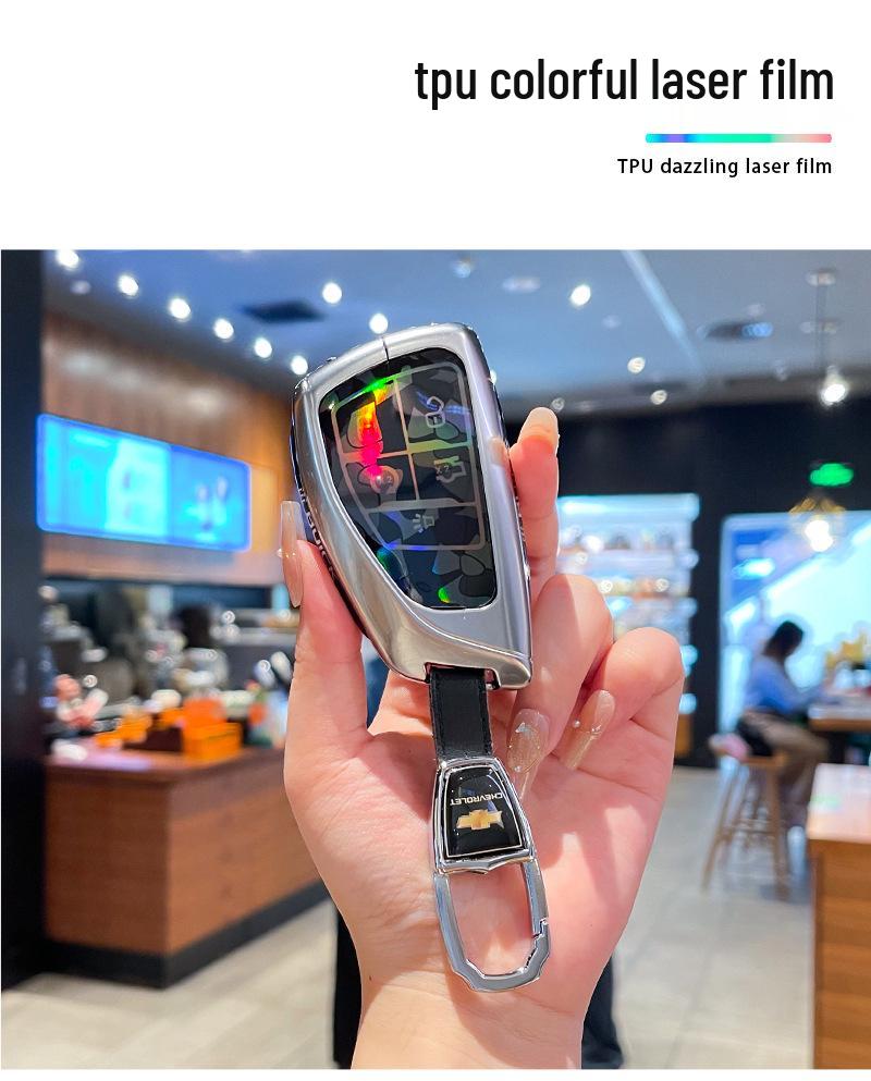 Премиальный чехол для ключа Chevrolet Equinox 2025 с металлической пряжкой - Аксессуары с полным покрытием