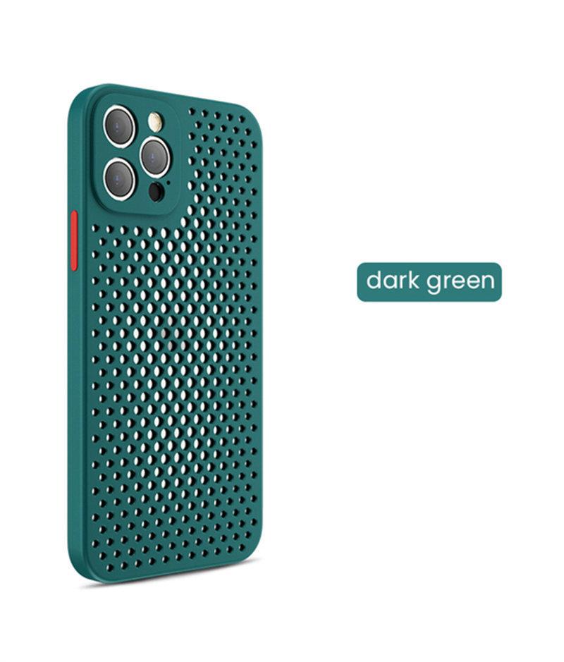 Теплоотводящий дышащий охлаждающий чехол для iPhone 16 15 14 13 12 11 Pro Max XR XS Max X 7 8P 6s 14 15 Plus Мягкий силиконовый противоударный бампер