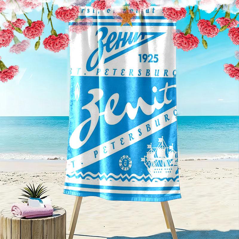 Пляжное полотенце Zenit Print, Большое мягкое быстросохнущее полотенце для пляжа, кемпинга, плавания