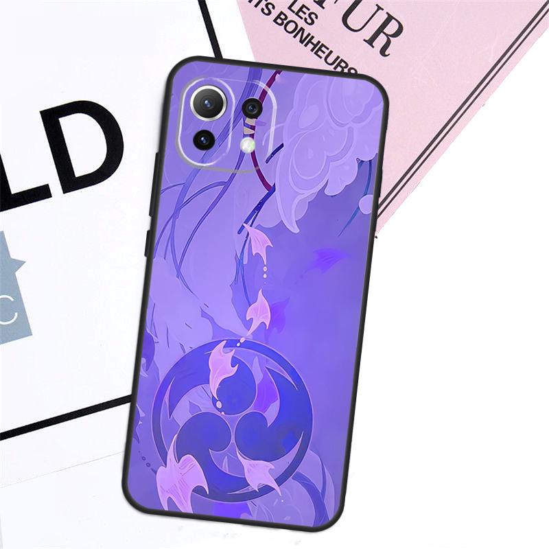 Чехол Genshin Impact Райдэн Сёгун для Xiaomi 17 Pro Max 14 15 Ultra 13T 15T 14T Pro POCO X7 Pro X5 X6 F5 F6 F7 F8
