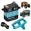 9KG RC Digital Micro Servo with Servo Mount Bracket and Arm Digital Servo Mini Servo for TRX4M Servo 1/18 RC Car Upgrade Parts
