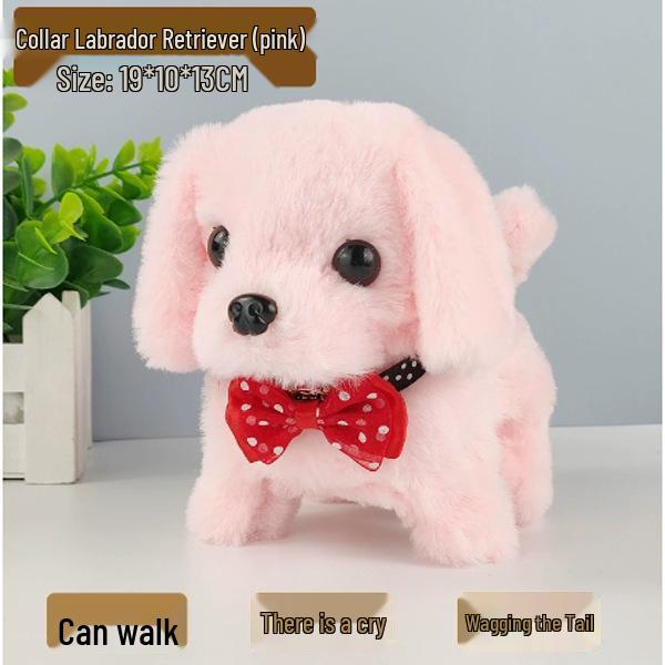 Interactive Walking & Barking Plush Puppy Robot Toy