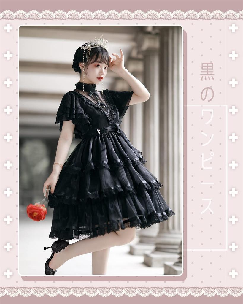 One Piece Lolita Gothic Lolita Costume Lolita Cosplay Retro Elegant Dress Cosplay Lolita Large Size Mori Girl Sweet Loli Socks Gift Gothic Dress