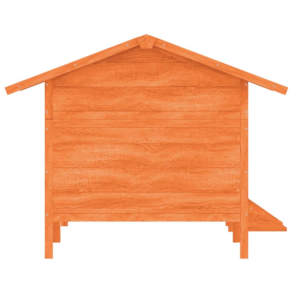 Dog House Brown 159 x 120 x 88.5 cm Solid Pine Wood