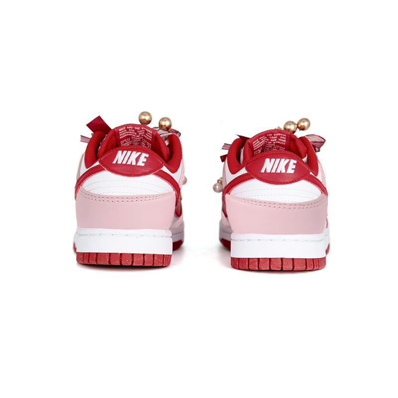 Nike Dunk Nike Wedding Shoes Couple Low top Skateboard Shoes Unisex Pink CU1727-100(Team562-)