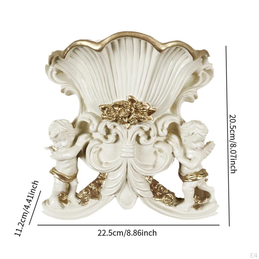 Angel Vase Wall Sculpture for Floral Display In Living Area