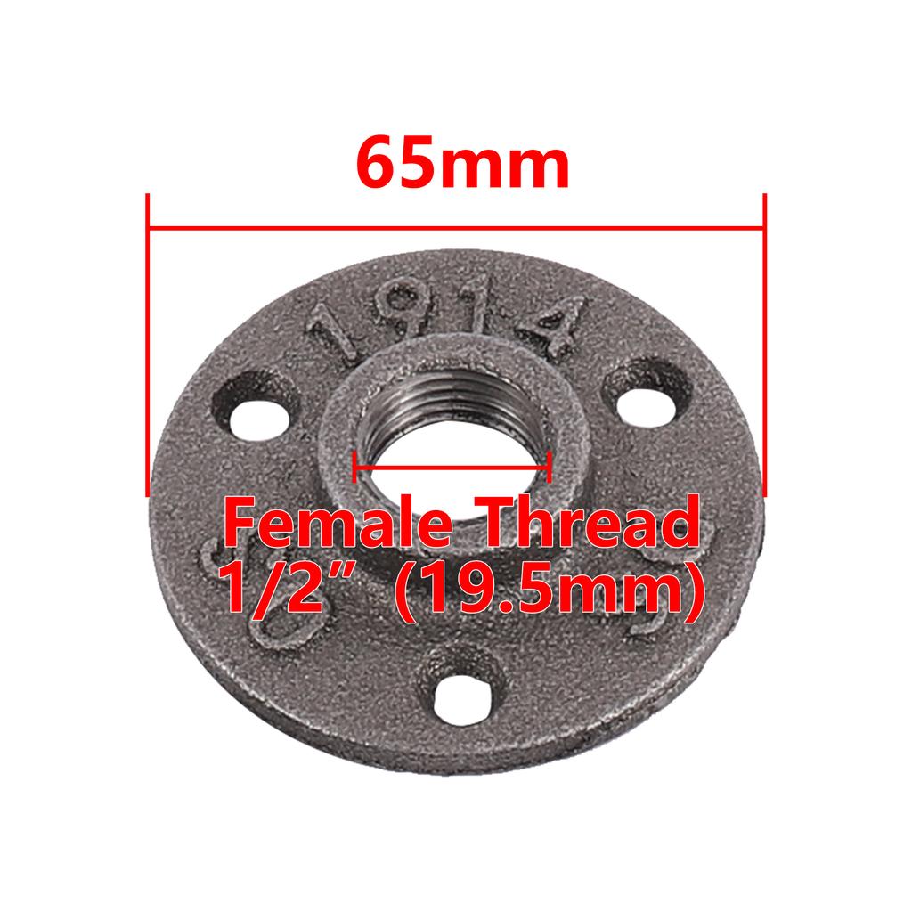 Напольный фланец 1/2" 3/4" 1" Резьба внутренняя Фланец для труб Промышленные Пластиковые Железные Трубные фитинги Садовые Декоративные принадлежности