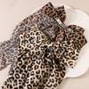 Leopard Print Hair Clip Barrette Sweet Christmas Flat Clip Hairpin Christmas Elegant Hair Clip for Bunches