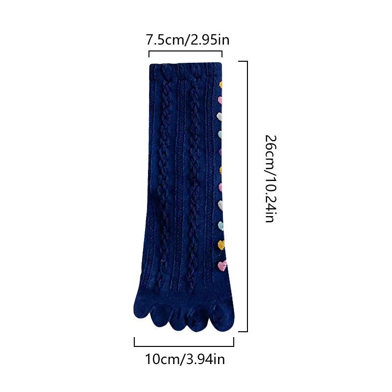 1 пара цветных дышащих весенне-осенних носков с пятью пальцами, хлопковые носки средней длины для женщин