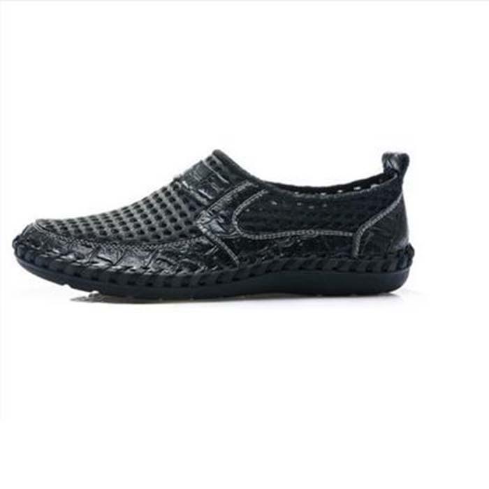 2024 летние дышащие трендовые туфли с полой сеткой для ленивых рук, сетчатая обувь, повседневная мужская обувь, размеры 38-47