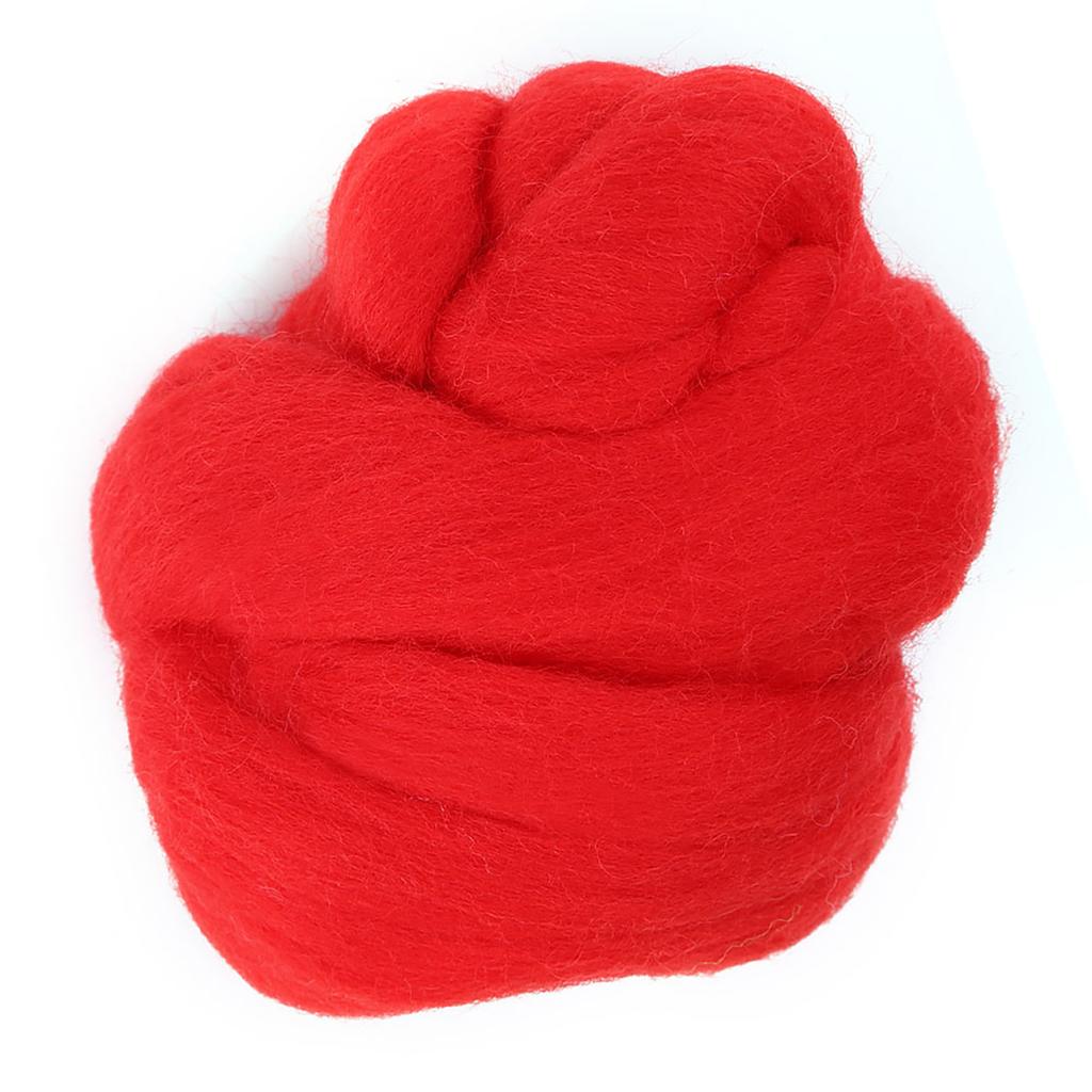 8Colors 55g Colored Needle Felting Wool Roving Spinning Sewing Trimming Handiwork Material