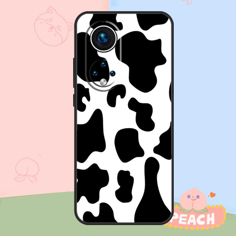 White Black Cow Print Case For Honor Magic 8 6 7 Pro Honor 400 200 70 90 Lite X8b X8c X9a X9b X9c X9d Win RT Cover