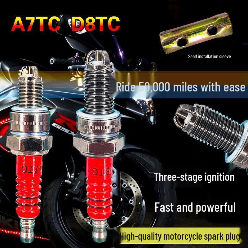 Универсальная свеча зажигания Qianjiang Lima Xuanhuo с тройным электродом и двойным иридиево-платиновым напылением для мотоциклов