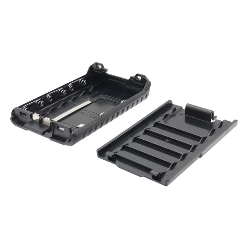 Корпуса для батарейного отсека 6xAAA Черные для рации для Baofeng BF-UV5R BF-UV5RA BF-UV5RL TYT-F8