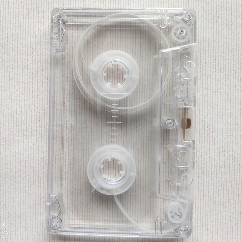 Прозрачный кейс для скотча Пластиковый аудиомагнитный корпус для аудиокассеты Катушка для магнитной ленты Пустая катушка для магнитной ленты(Без скотча)