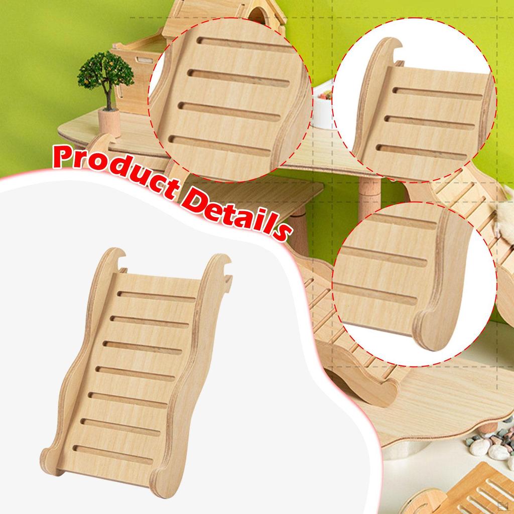 Деревянная лесенка для хомяка, клетка для кролика, пандус, игрушка для скалолазания, карликовый мост, лесенка, мост, для