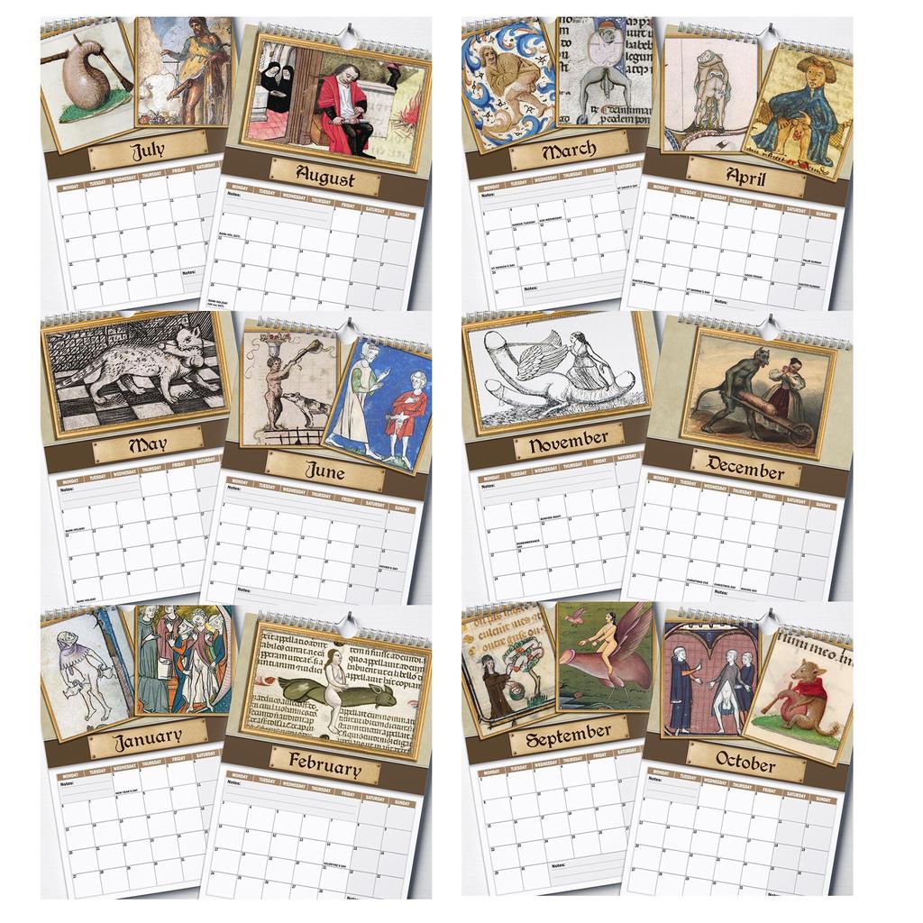 Calendar, Interesting Wall Mounted Calendar, Paper Calendar, Home Decoration