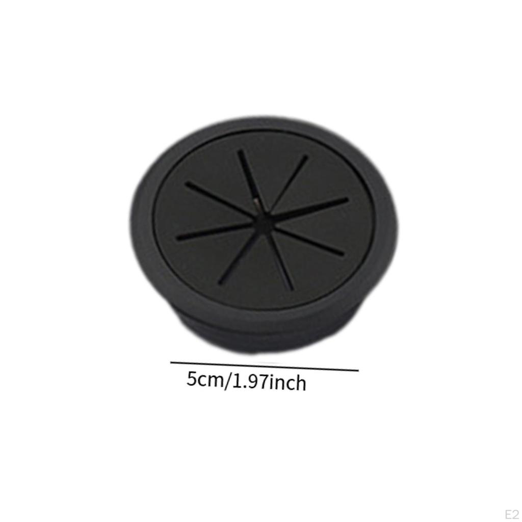 Крышка для кабельного отверстия Органайзер для настольного оборудования Управление и скрытие черного провода Гибкий