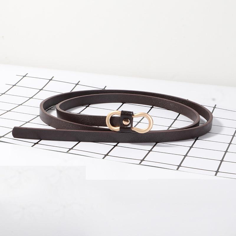 Belt Ladies Pu Leather Suit Shirt Versatile Fashion Retro Summer Waist Cinching