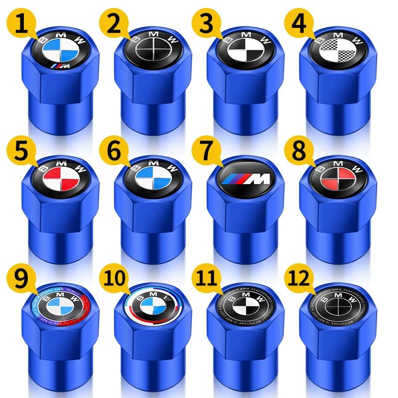 BAIO7 4PCS Metal Tire Valve Caps Car Tyre Dust Covers Accessories For BMW Series X1 X3 X4 X6 E90 E91 I3 I4 F30 F48 F30 F10 E30 E34 F02