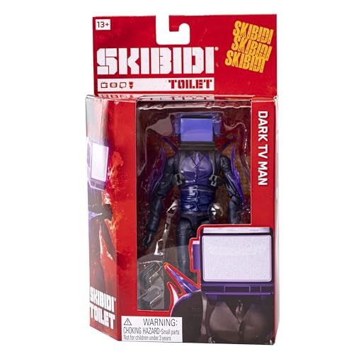 SKIBIDI TOILET Series 2 Deluxe Toilet Figure 6-inch Collectible YouTube Animation Licensed Dark TV Man
