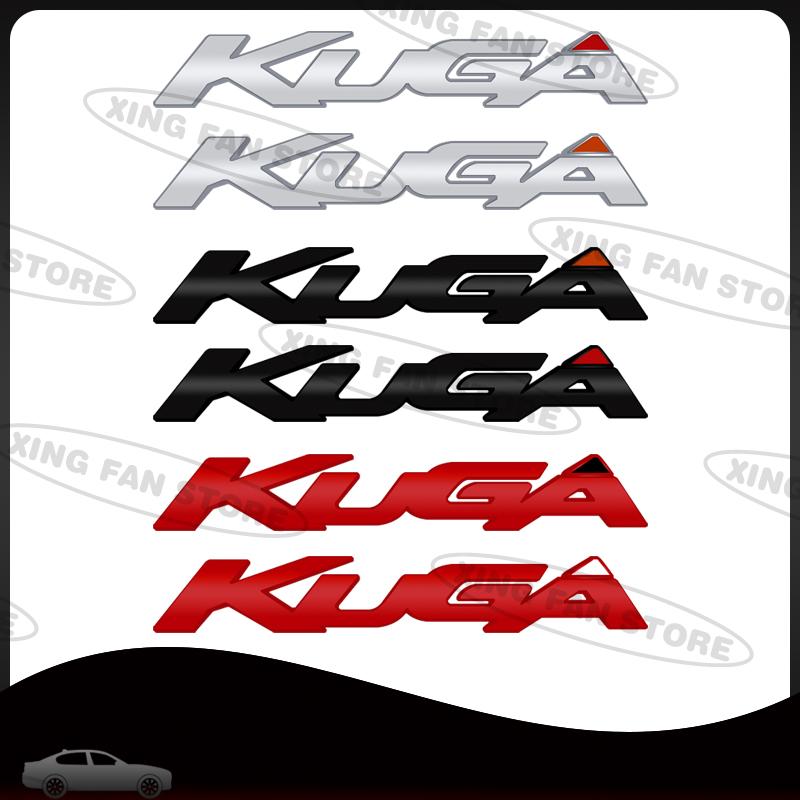 WGL2 Auto Styling For Ford Kuga Lettering Emblem ST Line Vignale EcoBoost MK2 MK3 Car Rear Trunk Badge Decal Body Sticker Accessories