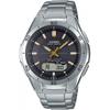 Мужские часы Wave Ceptor Solar Серебристый Черный Циферблат Wva M640d 1a3jf