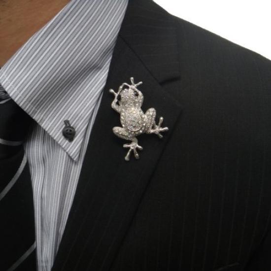Lapel Pin Frog Jumps On Brooch (lapel Brooch)