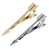 Men Tie Clip Clasp Pins Gloden Shirt Fitting Gentleman Wedding Brooch Alloy Bar  Exquisite Jewelry